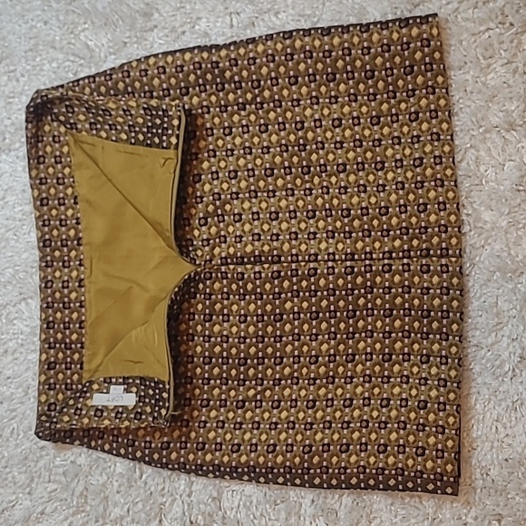 Ann Taylor Loft Mod Geometric Print Casual A-line Mini Skirt Womens Size 2 - Picture 5 of 9